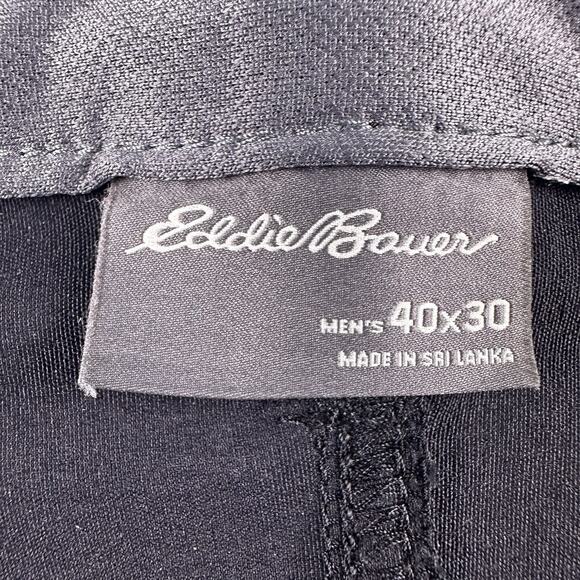 Eddie Bauer Convertible Tech Pants Shorts Men's 40 X 30 Black Lightweight Hiking - Picture 10 of 12